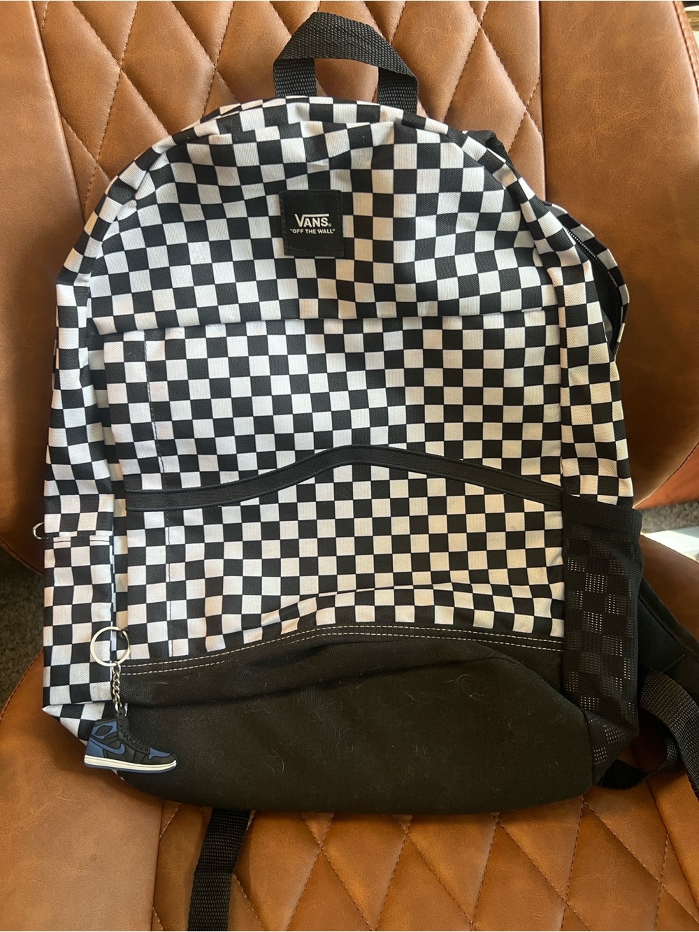 Vans Black and White Checkerboard Backpack